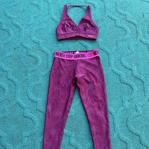 Plum Zumba Outfit